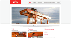 Desktop Screenshot of gruas-taep.com