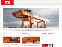 Tablet Screenshot of gruas-taep.com